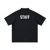 Loose Cotton Short-Sleeve Polo Shirt