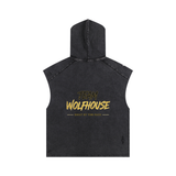 Snow Washed Boxy Hooded Tank Top
