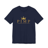 Pimp Gold Crown Tee — Minimal Vintage Logo T-Shirt