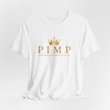 Pimp Gold Crown Tee — Minimal Vintage Logo T-Shirt