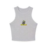Cool Wolf Crowned Racer Tank Top for Women - Stylish Summer Essential