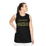 Wolfhouse Boxing Basketball Jersey — Black King Wolf Graphic