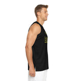Wolfhouse Boxing Basketball Jersey — Black King Wolf Graphic