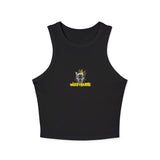 Cool Wolf Crowned Racer Tank Top for Women - Stylish Summer Essential