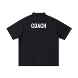 Loose Cotton Short-Sleeve Polo Shirt