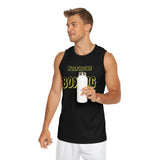 Wolfhouse Boxing Basketball Jersey — Black King Wolf Graphic