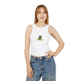 Cool Wolf Crowned Racer Tank Top for Women - Stylish Summer Essential