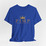 Pimp Gold Crown Tee — Minimal Vintage Logo T-Shirt