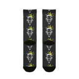 King of the Jungle Crew Socks - Bold Animal Print for Streetwear Style
