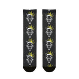 King of the Jungle Crew Socks - Bold Animal Print for Streetwear Style