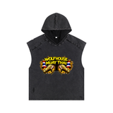 Snow Washed Boxy Hooded Tank Top