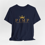 Pimp Gold Crown Tee — Minimal Vintage Logo T-Shirt